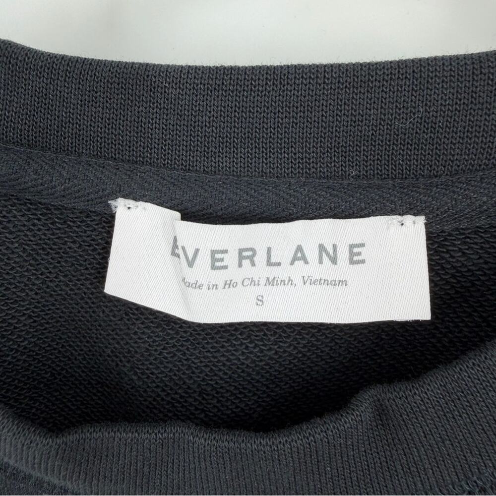 Everlane 100% Human Crewneck Sweatshirt black Size S NWOT - Picture 2 of 4